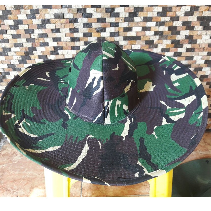 Topi Berkebun Bertani Rimba Lebar - Loreng