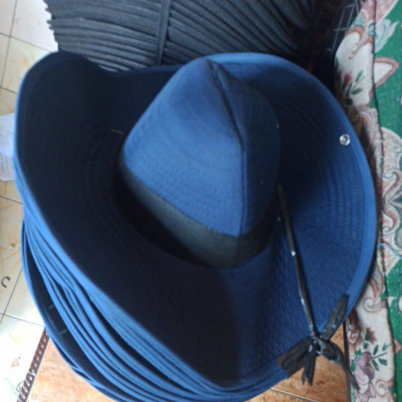 Topi Berkebun Bertani Rimba Lebar - Navy