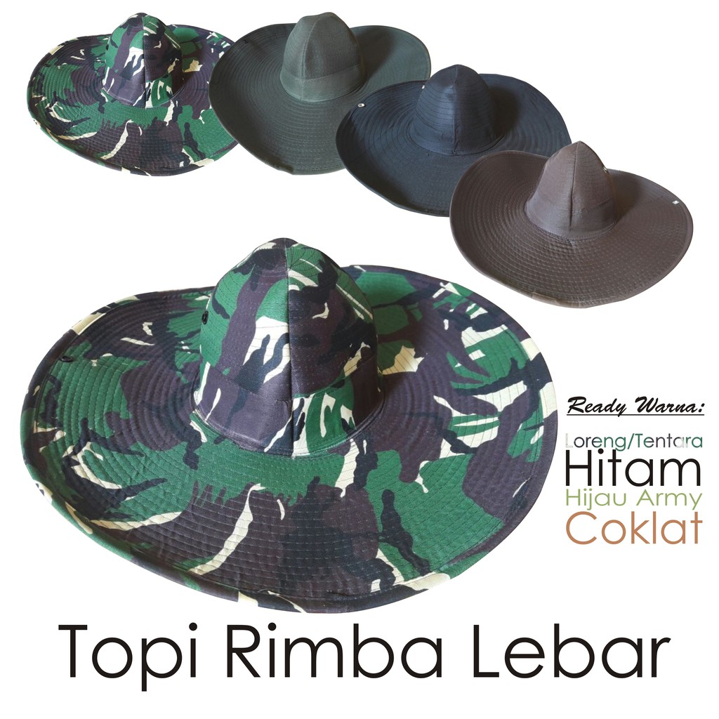 Topi Berkebun Bertani Rimba Lebar