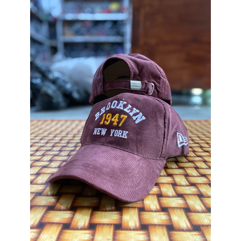 Topi Baseball Corduroy Bordir Premium - brooklyn