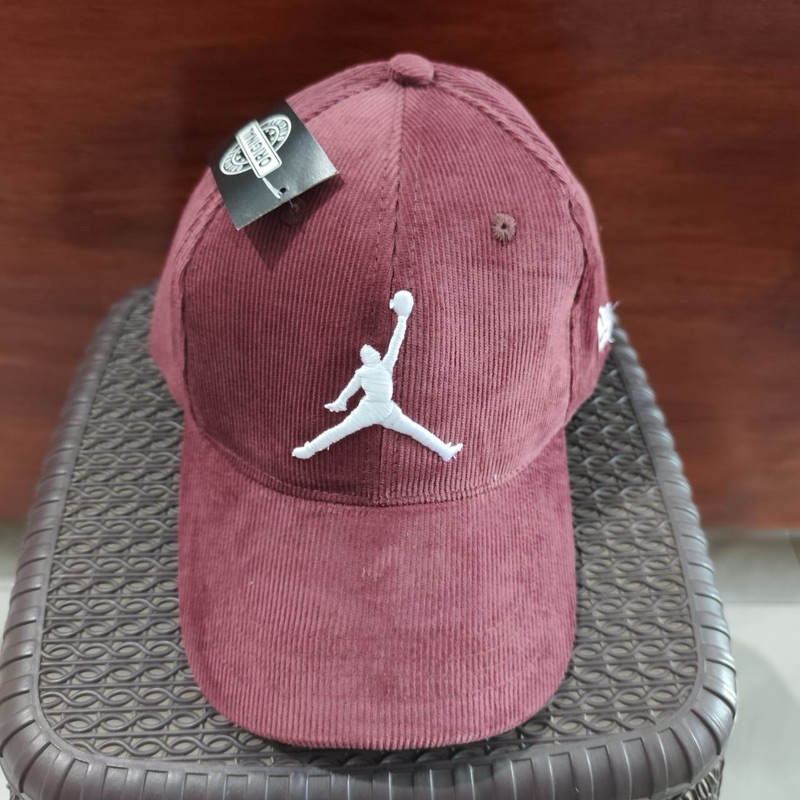 Topi Baseball Corduroy Bordir Premium - jordan