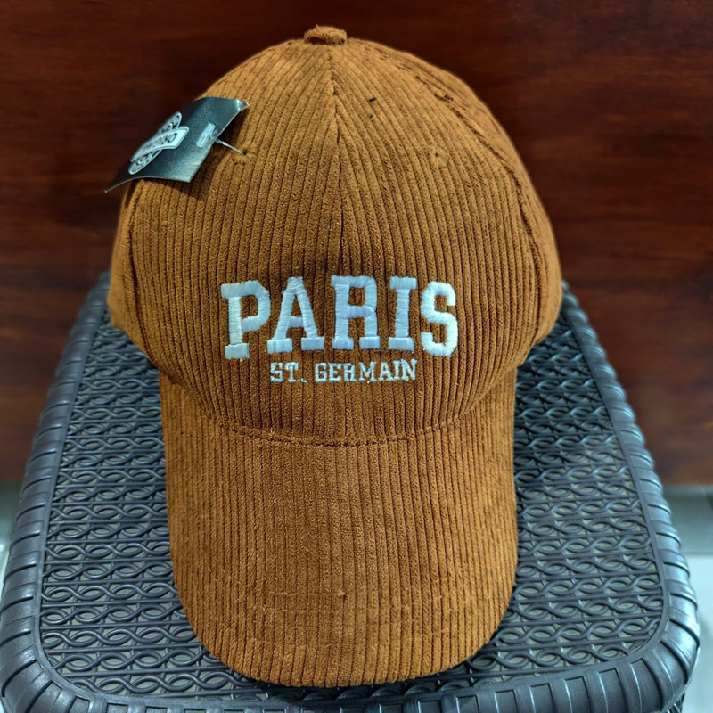 Topi Baseball Corduroy Bordir Premium - Paris